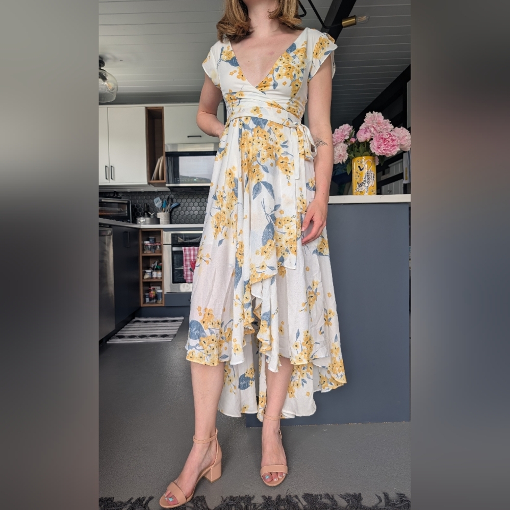 Lulu's French Contryside Floral Dress